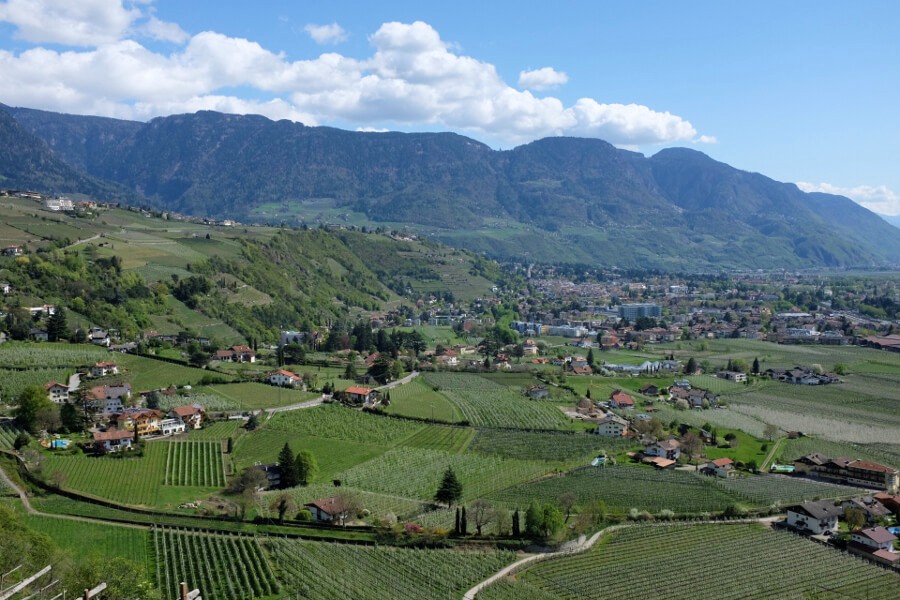 Ein Teil des Meraner Talkessels